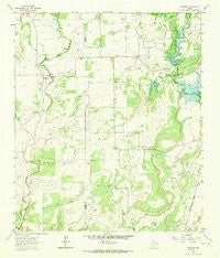 Trickham Texas Historical topographic map, 1:24000 scale, 7.5 X 7.5 Minute, Year 1962