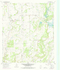 Trickham Texas Historical topographic map, 1:24000 scale, 7.5 X 7.5 Minute, Year 1962