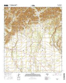 Trio Texas Current topographic map, 1:24000 scale, 7.5 X 7.5 Minute, Year 2016