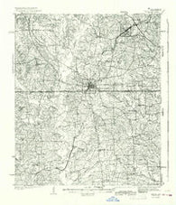 Troup Texas Historical topographic map, 1:62500 scale, 15 X 15 Minute, Year 1943