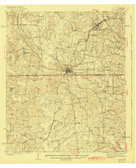 Troup Texas Historical topographic map, 1:62500 scale, 15 X 15 Minute, Year 1943