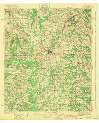 Troup Texas Historical topographic map, 1:62500 scale, 15 X 15 Minute, Year 1943