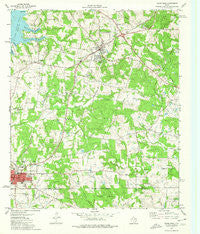 Troup East Texas Historical topographic map, 1:24000 scale, 7.5 X 7.5 Minute, Year 1973