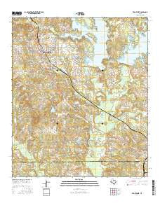 Troup West Texas Current topographic map, 1:24000 scale, 7.5 X 7.5 Minute, Year 2016