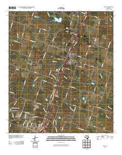 Troy Texas Historical topographic map, 1:24000 scale, 7.5 X 7.5 Minute, Year 2010