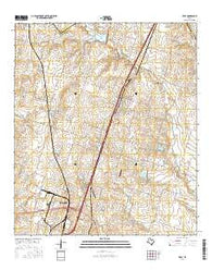 Troy Texas Current topographic map, 1:24000 scale, 7.5 X 7.5 Minute, Year 2016