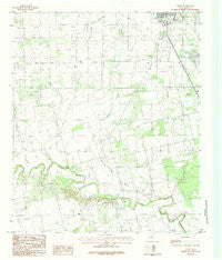 Truby Texas Historical topographic map, 1:24000 scale, 7.5 X 7.5 Minute, Year 1984