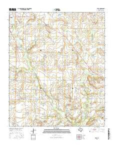 True Texas Current topographic map, 1:24000 scale, 7.5 X 7.5 Minute, Year 2016