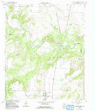 Truscott North Texas Historical topographic map, 1:24000 scale, 7.5 X 7.5 Minute, Year 1966