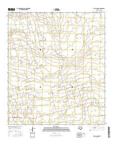 Tubbs Corner Texas Current topographic map, 1:24000 scale, 7.5 X 7.5 Minute, Year 2016