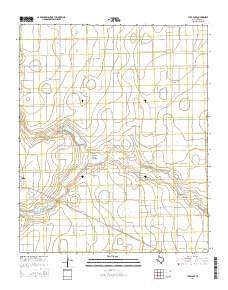 Tule Lake Texas Current topographic map, 1:24000 scale, 7.5 X 7.5 Minute, Year 2016