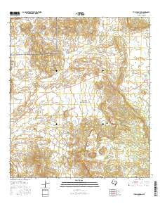 Tule Mountain Texas Current topographic map, 1:24000 scale, 7.5 X 7.5 Minute, Year 2016