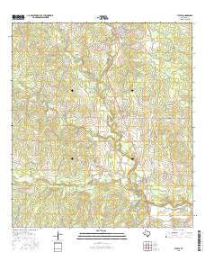 Tuleta Texas Current topographic map, 1:24000 scale, 7.5 X 7.5 Minute, Year 2016