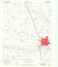 Tulia Texas Historical topographic map, 1:24000 scale, 7.5 X 7.5 Minute, Year 1965