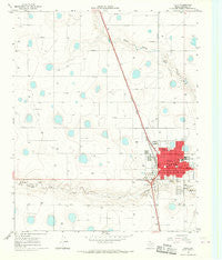Tulia Texas Historical topographic map, 1:24000 scale, 7.5 X 7.5 Minute, Year 1965