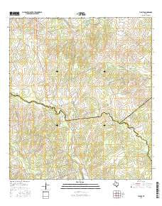 Tulsita Texas Current topographic map, 1:24000 scale, 7.5 X 7.5 Minute, Year 2016