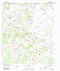 Tunis Texas Historical topographic map, 1:24000 scale, 7.5 X 7.5 Minute, Year 1962