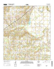 Tunis Texas Current topographic map, 1:24000 scale, 7.5 X 7.5 Minute, Year 2016