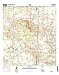 Turcotte Texas Current topographic map, 1:24000 scale, 7.5 X 7.5 Minute, Year 2016
