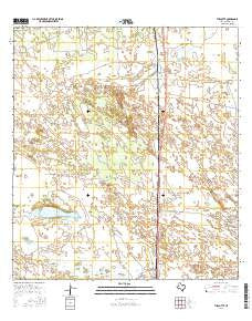 Turcotte Texas Current topographic map, 1:24000 scale, 7.5 X 7.5 Minute, Year 2016
