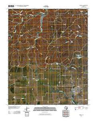 Turkey Texas Historical topographic map, 1:24000 scale, 7.5 X 7.5 Minute, Year 2010