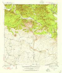 Turkey Mountain Texas Historical topographic map, 1:62500 scale, 15 X 15 Minute, Year 1938