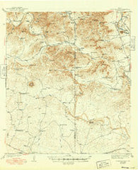 Turkey Mountain Texas Historical topographic map, 1:62500 scale, 15 X 15 Minute, Year 1943
