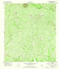 Turkey Mountain Texas Historical topographic map, 1:24000 scale, 7.5 X 7.5 Minute, Year 1974