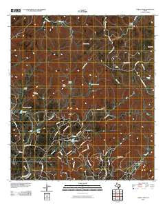 Turkey Knob Texas Historical topographic map, 1:24000 scale, 7.5 X 7.5 Minute, Year 2010
