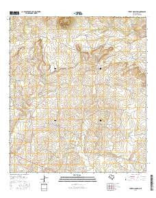 Turkey Mountain Texas Current topographic map, 1:24000 scale, 7.5 X 7.5 Minute, Year 2016
