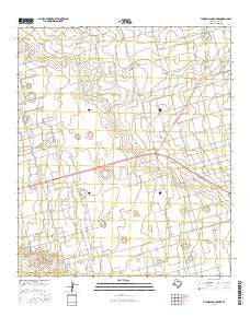 Turnbaugh Corner Texas Current topographic map, 1:24000 scale, 7.5 X 7.5 Minute, Year 2016