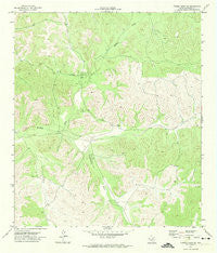 Turney Draw SE Texas Historical topographic map, 1:24000 scale, 7.5 X 7.5 Minute, Year 1971