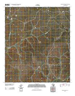 Turney Draw NE Texas Historical topographic map, 1:24000 scale, 7.5 X 7.5 Minute, Year 2010