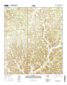 Turney Draw NW Texas Current topographic map, 1:24000 scale, 7.5 X 7.5 Minute, Year 2016
