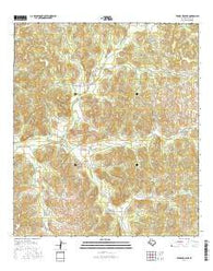 Turney Draw SE Texas Current topographic map, 1:24000 scale, 7.5 X 7.5 Minute, Year 2016