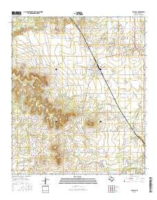 Tuscola Texas Current topographic map, 1:24000 scale, 7.5 X 7.5 Minute, Year 2016