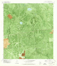 Twin Mott Lake Texas Historical topographic map, 1:24000 scale, 7.5 X 7.5 Minute, Year 1978