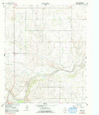 Twitty Texas Historical topographic map, 1:24000 scale, 7.5 X 7.5 Minute, Year 1962