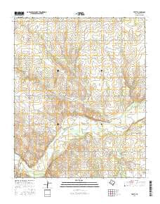 Twitty Texas Current topographic map, 1:24000 scale, 7.5 X 7.5 Minute, Year 2016
