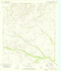 Two Mill Draw East Texas Historical topographic map, 1:24000 scale, 7.5 X 7.5 Minute, Year 1973