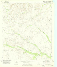 Two Mill Draw East Texas Historical topographic map, 1:24000 scale, 7.5 X 7.5 Minute, Year 1973