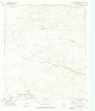 Two Mill Draw West Texas Historical topographic map, 1:24000 scale, 7.5 X 7.5 Minute, Year 1973