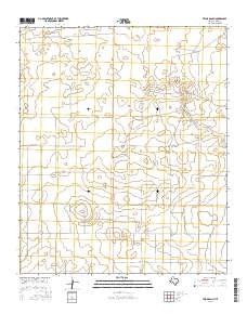 Two B Ranch Texas Current topographic map, 1:24000 scale, 7.5 X 7.5 Minute, Year 2016