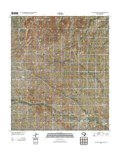 Two Mill Draw East Texas Historical topographic map, 1:24000 scale, 7.5 X 7.5 Minute, Year 2012
