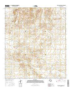 Two Mill Draw East Texas Current topographic map, 1:24000 scale, 7.5 X 7.5 Minute, Year 2016