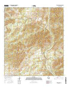 Twomile Draw Texas Current topographic map, 1:24000 scale, 7.5 X 7.5 Minute, Year 2016