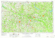 Tyler Texas Historical topographic map, 1:250000 scale, 1 X 2 Degree, Year 1956