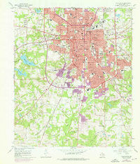 Tyler South Texas Historical topographic map, 1:24000 scale, 7.5 X 7.5 Minute, Year 1966