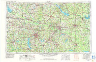 Tyler Texas Historical topographic map, 1:250000 scale, 1 X 2 Degree, Year 1956