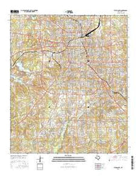 Tyler South Texas Current topographic map, 1:24000 scale, 7.5 X 7.5 Minute, Year 2016